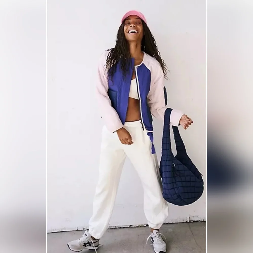 Free People Movement Outta Left Field Jacket in Sapphire Skies Combo Size XS TP